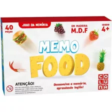 Jogo Da Memoria Bilíngue Memo Food Educativo Coluna