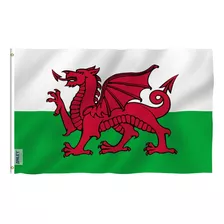 Bandera De Gales Anley Fly Breeze De 3 X 5 Pies, Colores Viv