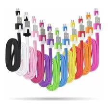 Cable Cargador Samsung Micro Usb Plano LG X 20 Unidades