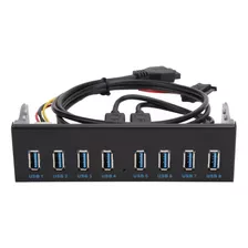 Usb3.0 8 Puertos Hub Panel De Unidad Óptica 19pin 8 Puerto.