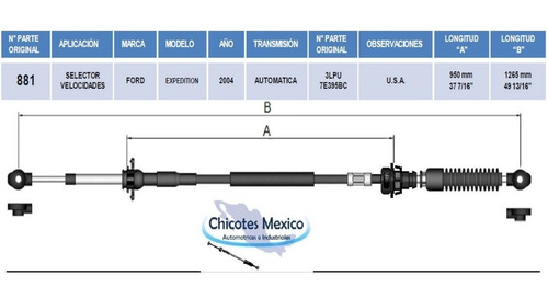 Chicote De Velocidades Ford Expedition 2004 Automtica Foto 4