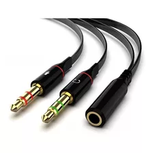 Cable Audio Divisor Triestereo 1 Hembra Trss A 2 Macho Trs 