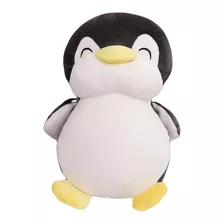 Pinguim De Pelúcia 30cm Antialérgico Para Decorar E Brincar