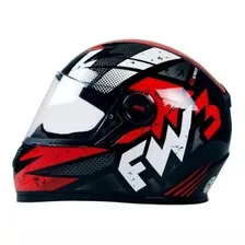 Capacete Fechado Fw3 Gt Speed Preto/vermelho Tamanho 58