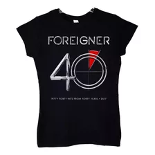 Polera Mujer Foreigner 40 Hits Rock Abominatron 