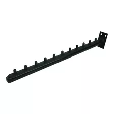 10 Araras Cabideiro Rt De Parede 40 Cm Para 10 Cabides Cor Preta