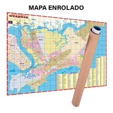 Mapa Gigante Município Cidade Do Guarujá - Enrolado Tubo