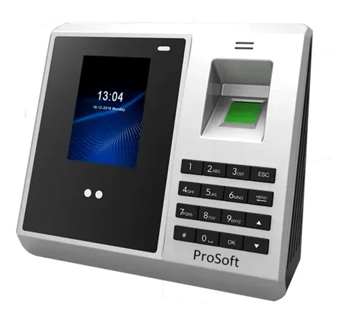 Reloj Facial Biométrico Huella Pin Pendrive Prosoft Pc4 Color Gris
