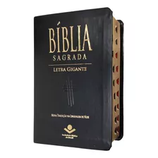 Biblia Sagrada Nova Tradução Da Linguagem De Hoje Letra Gigante Capa Luxo Preta Com Índice