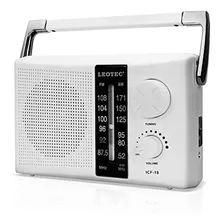 Leotec Radio Transistor De Radio Am Fm Con Batería O Ca Con 