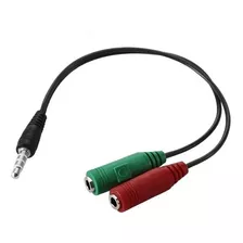 Cable Audio Divisor Triestereo 1 Macho A 2 Hembras 3.5 Mm