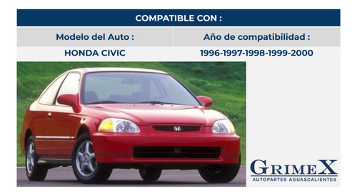 Espejo Honda Civic 1996-96-1997-1998-1999-2000-00 Ore Foto 3