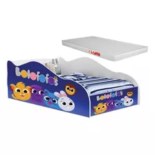 Cama Carro Mini P/ Meninos Diversos Personagens Com Colchão