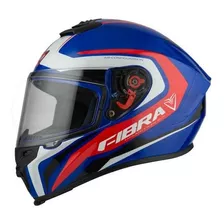 Casco Moto Integral Nzi Giga Azul Rojo Certificado Dot