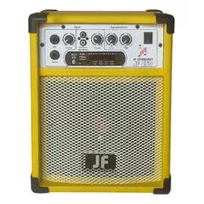 Caixa De Som Bluetooth 6 Pol. 30w Rms Cor Amarelo 110v/220v