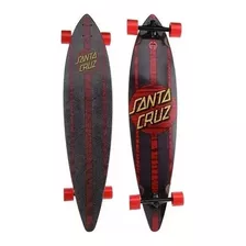 Patineta Longboard Completa Santa Cruz Black Mahaka Pintail 