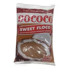 Coco Queimado Flocos Úmido Sweet 1kg - Sococo