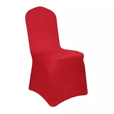 10 Unidades Funda Cubre De Silla Evento Color Rojo