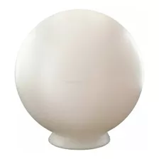 Cúpula Lustre Globo De Polietileno Esférico 10x20 Boca 10cm Cor Branco Leitoso