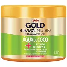 Kit Com 3 Niely Gold Mascara Tratamento Capilar Agua Coco 