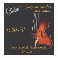 Set De Cuerdas Selene Para Violín Con Ojillos Entorchado Plateado.