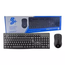 Kit Teclado/mouse 5+ Sm/fio Bluetooth Wireless 2.4ghz Office