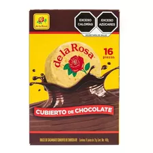 Mazapan Cubierto De Chocolate De La Rosa 16pz 25g Neto 400g