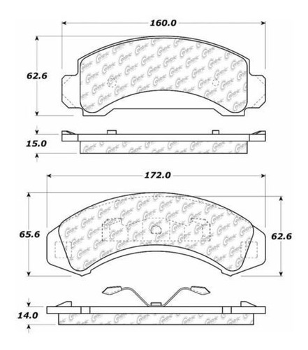 Pastilla Freno Del Compatible Ford Bronco Ii 2.8l V6 84-85 Foto 4