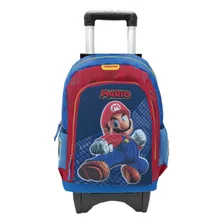 Mochila Mariobros Chenson Original Para Niño De Primaria Con Carrito Adapatado 