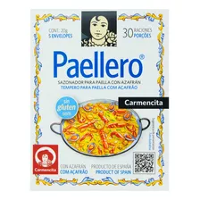 Tempero Para Paella Com Açafrão Paellero Carmencita Caixa 20g 5 Unidades