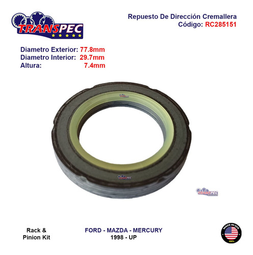 Repuesto Direccin Cremallera Mercury Mountaineer 2002-2005 Foto 2