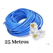 Cable De Red Internet Utp Cat 5e 25 Metros 