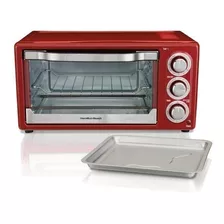 Horno De Mesa Eléctrico Hamilton Beach 31514 14l Rojo 120v