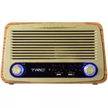 Caixa De Som Portátil Retro Bluetooth 35w Trc212