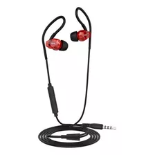 Fone Ouvido Vokal In Ear E20 Microfone Embutido Retorno Cor Vermelho