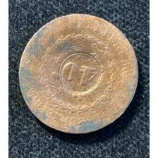 18365 Moeda 80 Réis 1832r Carimbo 40 Réis Cobre 