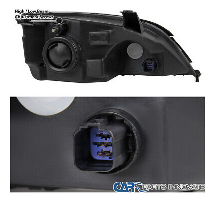 Fits 05-07 Ford Focus Zx4 St Replacement Black Clear Hea Oaa Foto 7