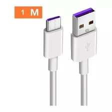 Cable Tipo Usb-c 2a Super Carga Reforzado Huawei 1 Metro