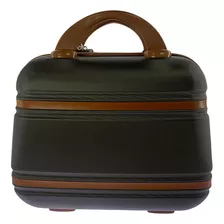 Necessaire De Viagem Abs Rígido Maleta De Mãos Marrom