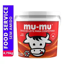 Doce De Leite Mu-mu 4,75kg Sem Amido Para Confeitaria