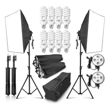 Kit De Iluminación Softbox Profesional Weifeng Slh-3 30w