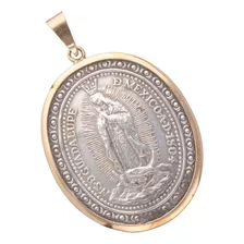 Medalla De Plata 925 Y Oro De 14k, 14 Gramos