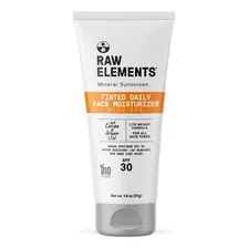 Raw Elements Hidratante Facial Diario Tintado Protector Sola