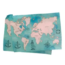 Individuales Mapa Aqua (pack X2) 45x30 Cm