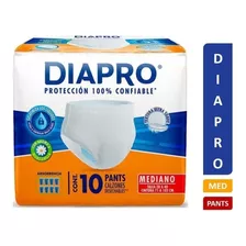 Diapro Pants Mediano Ropa Interior Caja Con 8 Paq De 10 Pz 