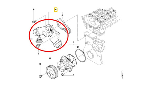 Termostato Bmw E39-e46-e53-e60-e83-z3-z4  Foto 5