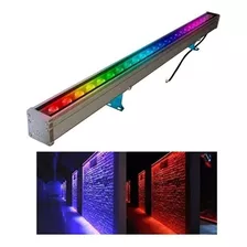 Reflector Lampara Led Bañador De Pared Rgb 36w 1 Metro