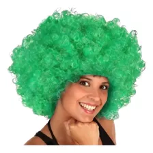 Peluca Afro Verde X1