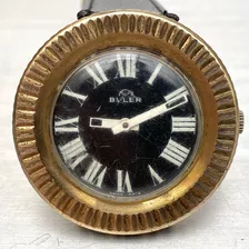 Reloj Vintage 70s Cuerda Buler Tipo Moneda Gde. Para Reparar