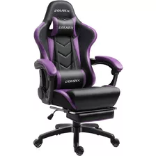 Silla Gamer Ergonomica Con Apoyapies E-sports Dowinx Morada